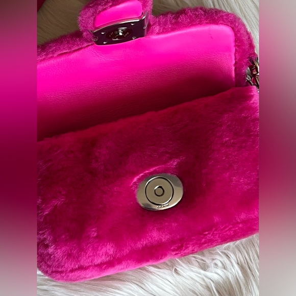 💰SOLD - CP955 - Coach The Lil Nas X Drop Tabby Shoulder Bag 18 in Shearling - Picture 10 of 16